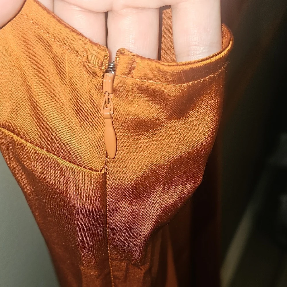 Abercrombie & Fitch Rust Midi Dress